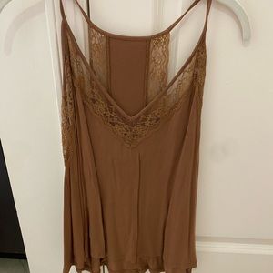 American Eagle Brown Lace Tank